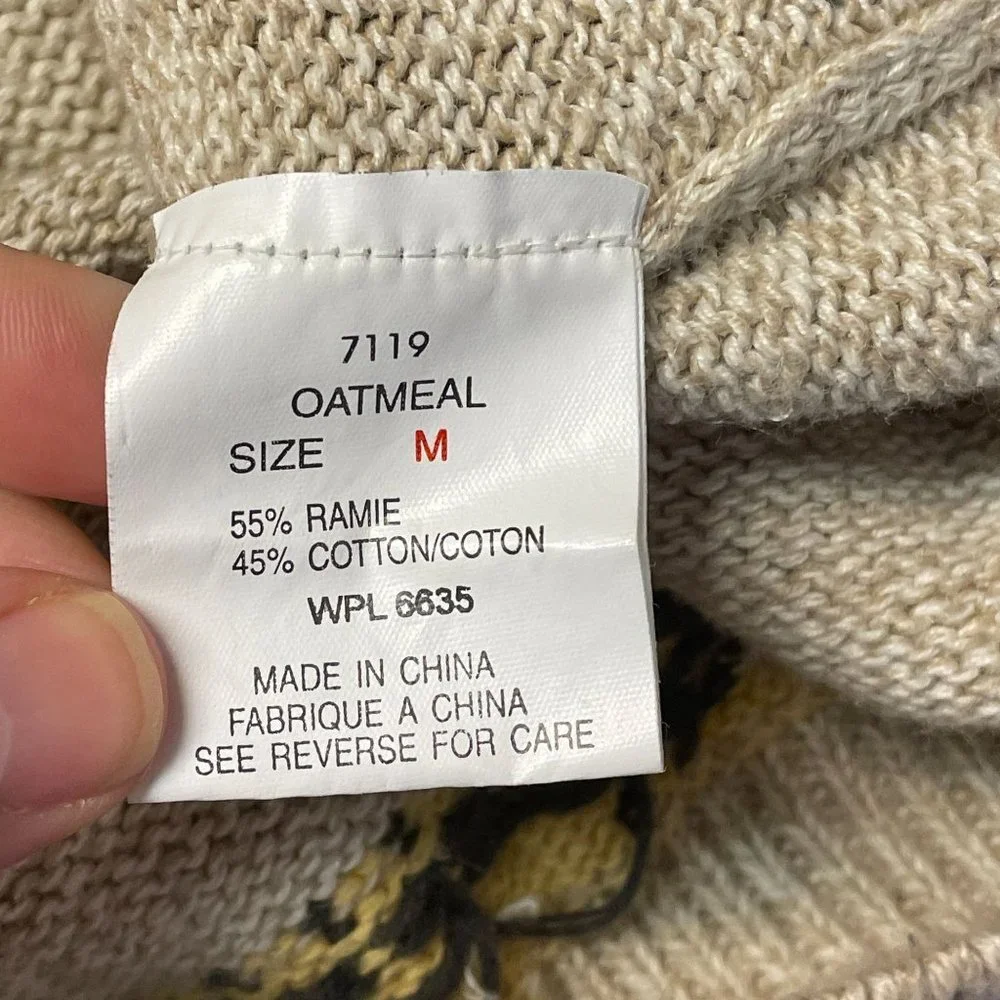 Woolrich Womens TEACHER Cardigan Sweater Sz M MATH SCIENCE Music Sports Vintage - Picture 11 of 13